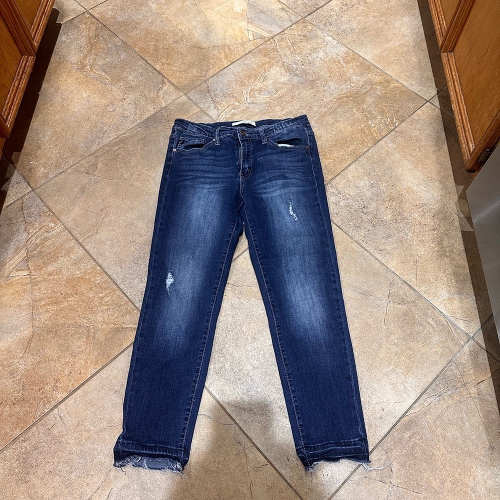 KanCan Dark Blue Women's Skinny Jeans Size 13/30 Style/Model # KC5015D